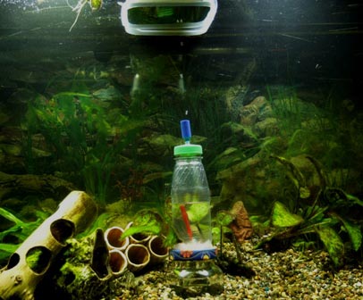 двухэтажный генератор внутри аквариума