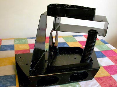 Аквариумный грот из пластика чёрного цвета